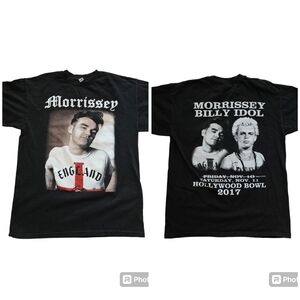2017 Billy Idol Morrissey Hollywood Bowl Concert Graphic T-Shirt M